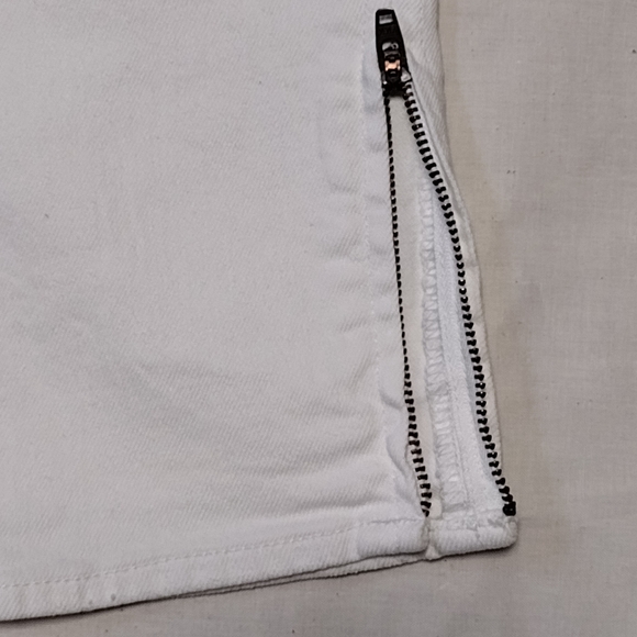 Madewell ankle zip crop white jeans size 27 - Picture 8 of 16